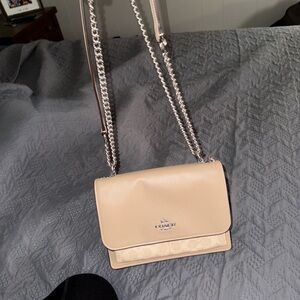 Coach Light Beige Crossbody Bag